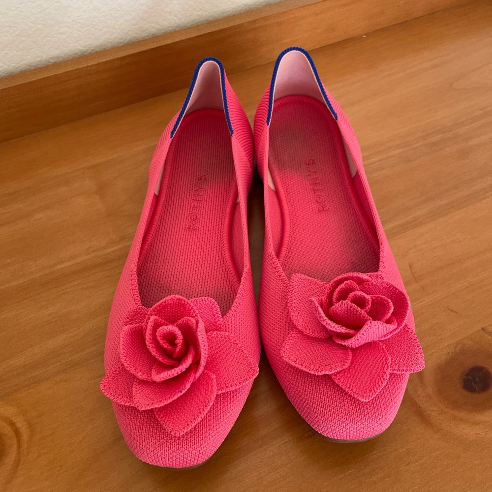 Women’s Pink Floral Ballet Flats